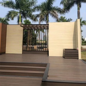 Co-Extruded Metal Composite Decking Outdoor WPC Weather-resistant Flooring Product