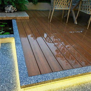 Co-Extruded Metal Composite Decking Outdoor WPC Weather-resistant Flooring Product